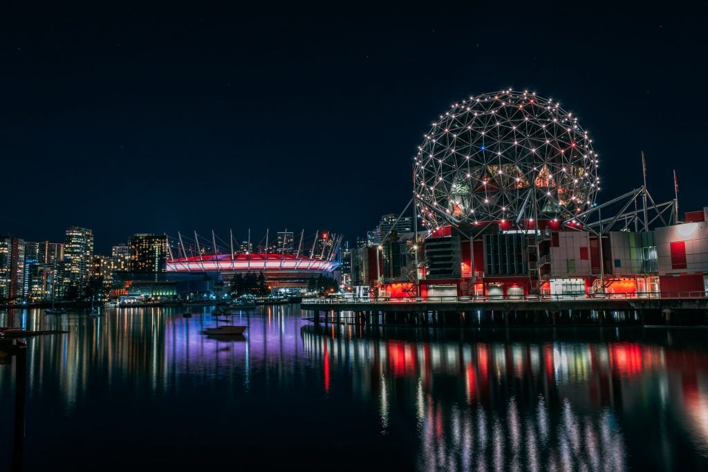 A stunning view of the Vancouver skyline.