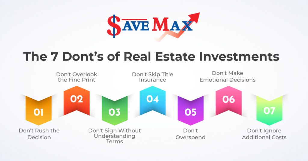 7 Don'ts of Real Estate Investments