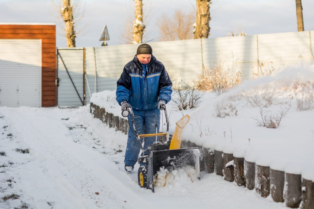 Regularly clear your pathways and driveways.