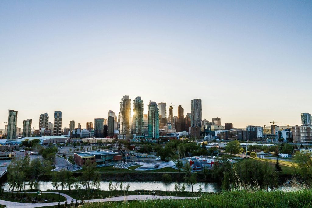 Calgary - top rank on the list of the fastest growing cities in Canada
